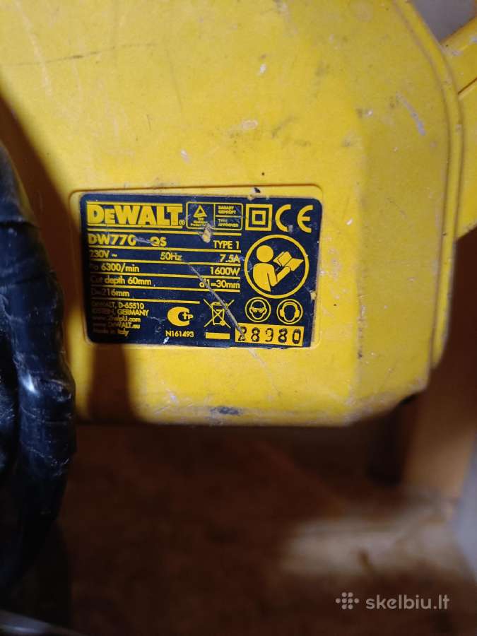 Dewalt skersinio pjovimo stakles - nuotraukos Nr. 2