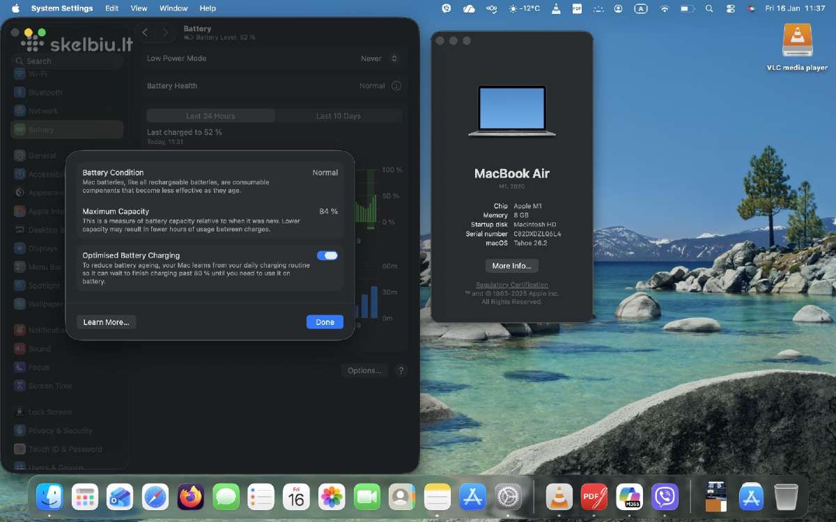 Parduodu Mac Book Air M1 8 GB 256 SSD - nuotraukos Nr. 3