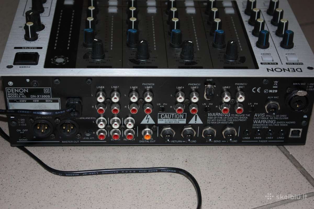 Denon Dn-x1500s Professional Dj Mixer 4ch Japan - nuotraukos Nr. 17