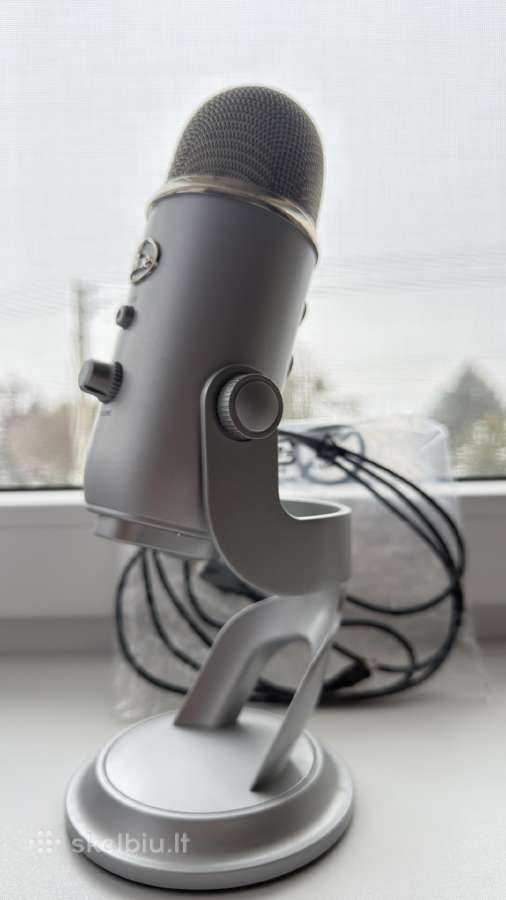 Blue yeti sidabrinis mikrofonas - nuotraukos Nr. 3