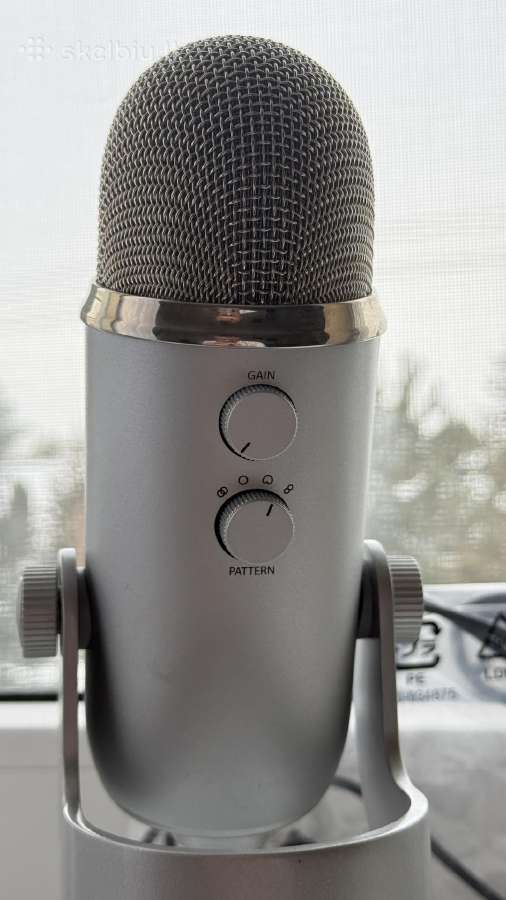 Blue yeti sidabrinis mikrofonas - nuotraukos Nr. 4