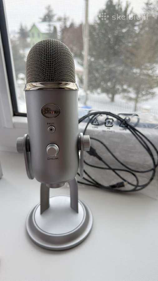 Blue yeti sidabrinis mikrofonas - nuotraukos Nr. 5