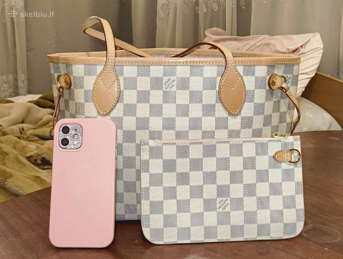 Louis Vuitton Neverfull Azure White