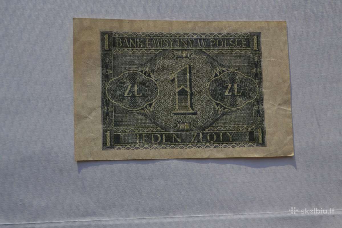 1 Zlotas 1941 m. - nuotraukos Nr. 2