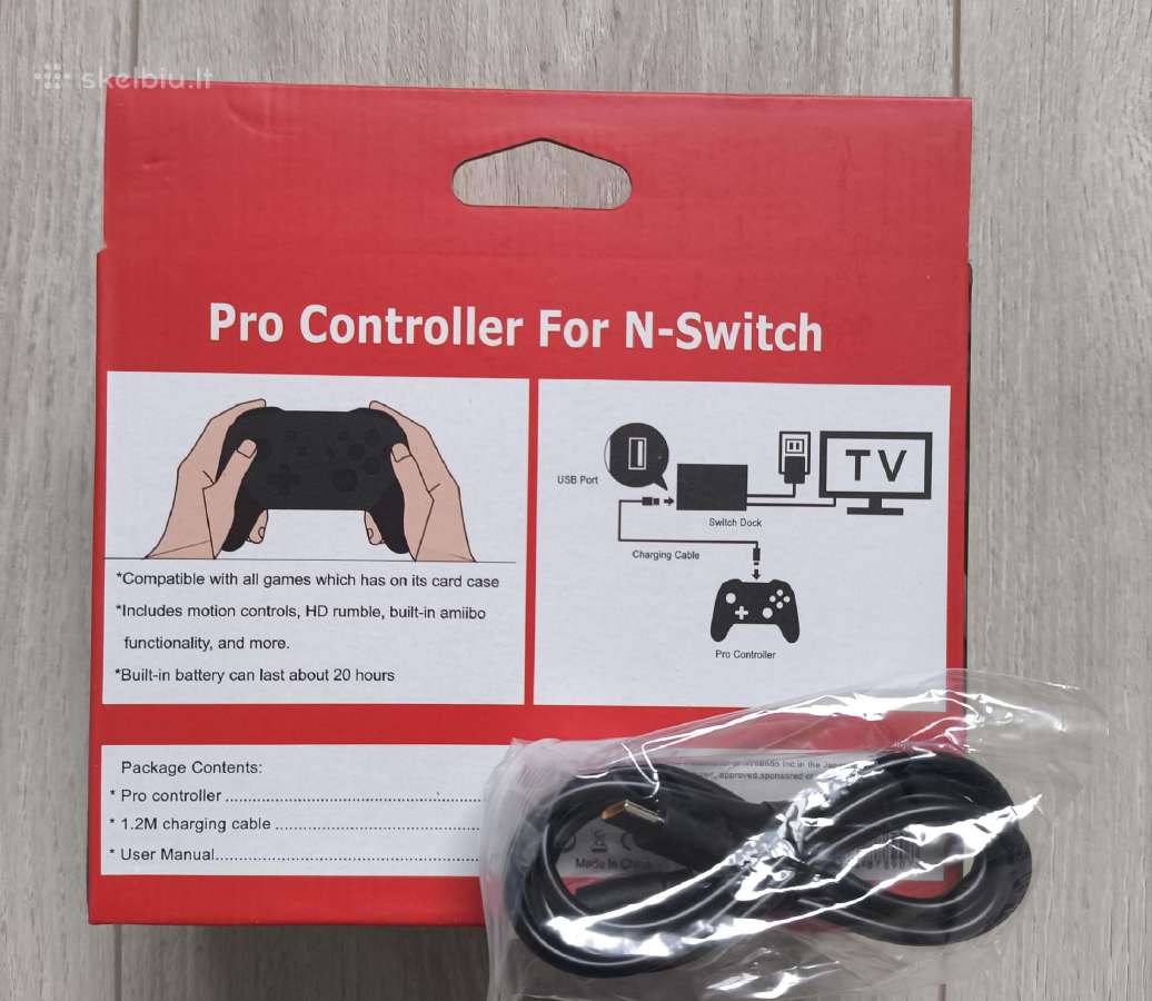 Naujas Nintendo Switch Pro pultelis, pulteliai - nuotraukos Nr. 2