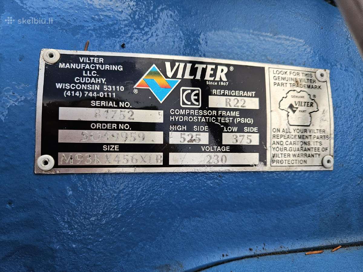 Šaldymo agregatas Vilter Vmc - nuotraukos Nr. 7