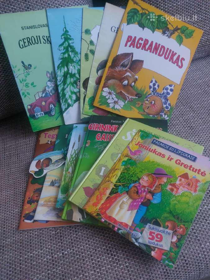 Knygutės vaikiškos su gražiais paveiksėliais