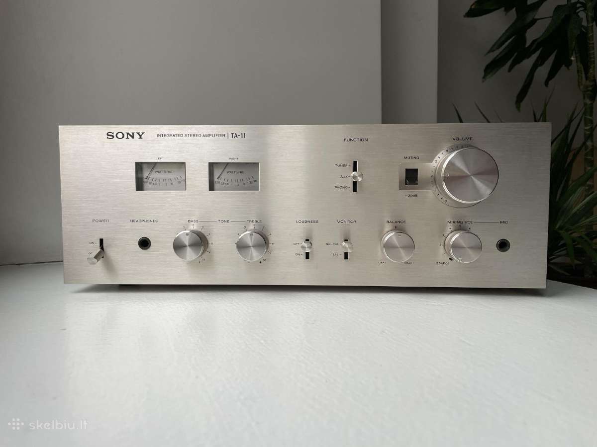 Vintažinis Sony Ta-11 Hifi stiprintuvas - nuotraukos Nr. 2