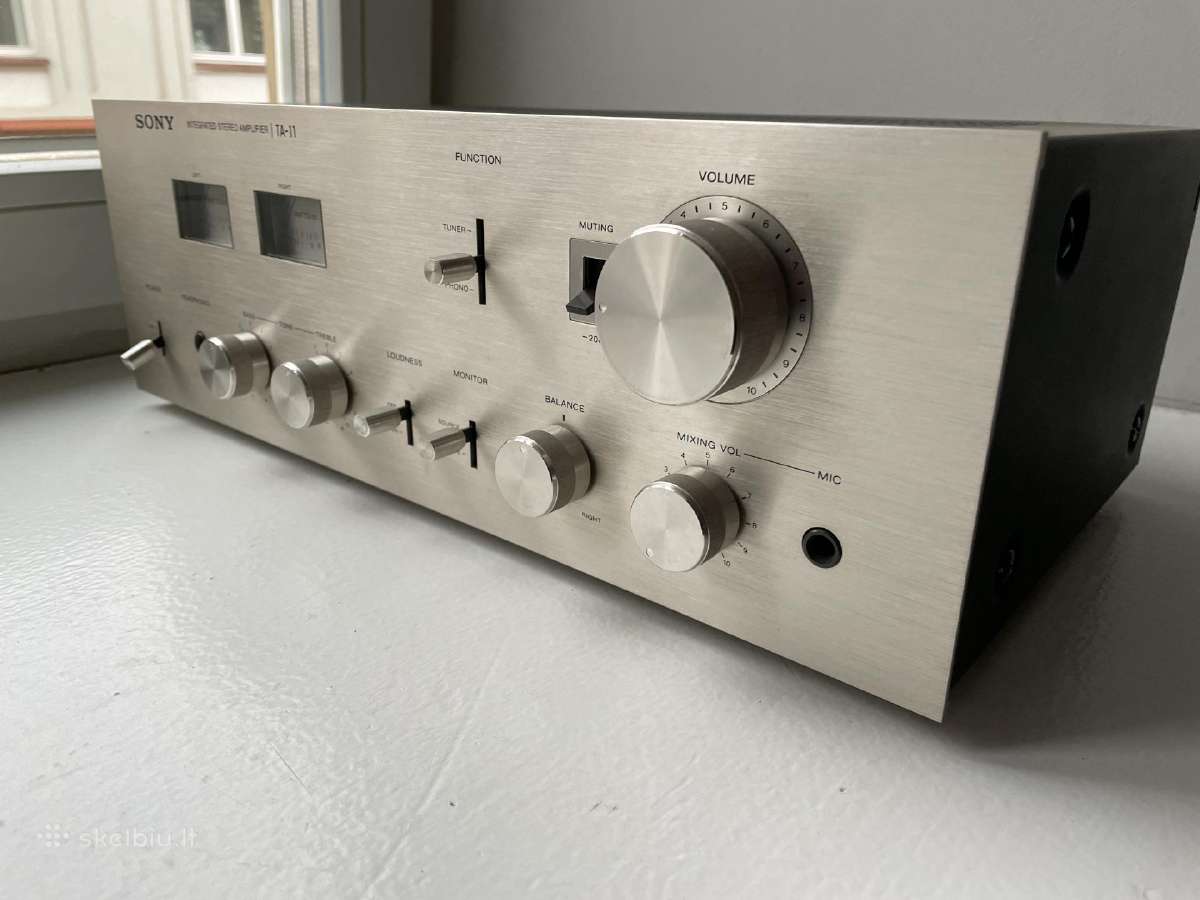 Vintažinis Sony Ta-11 Hifi stiprintuvas - nuotraukos Nr. 4