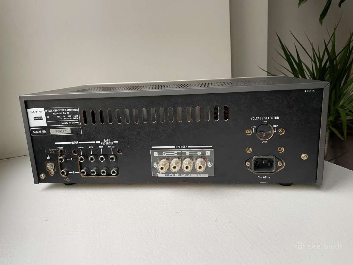 Vintažinis Sony Ta-11 Hifi stiprintuvas - nuotraukos Nr. 7
