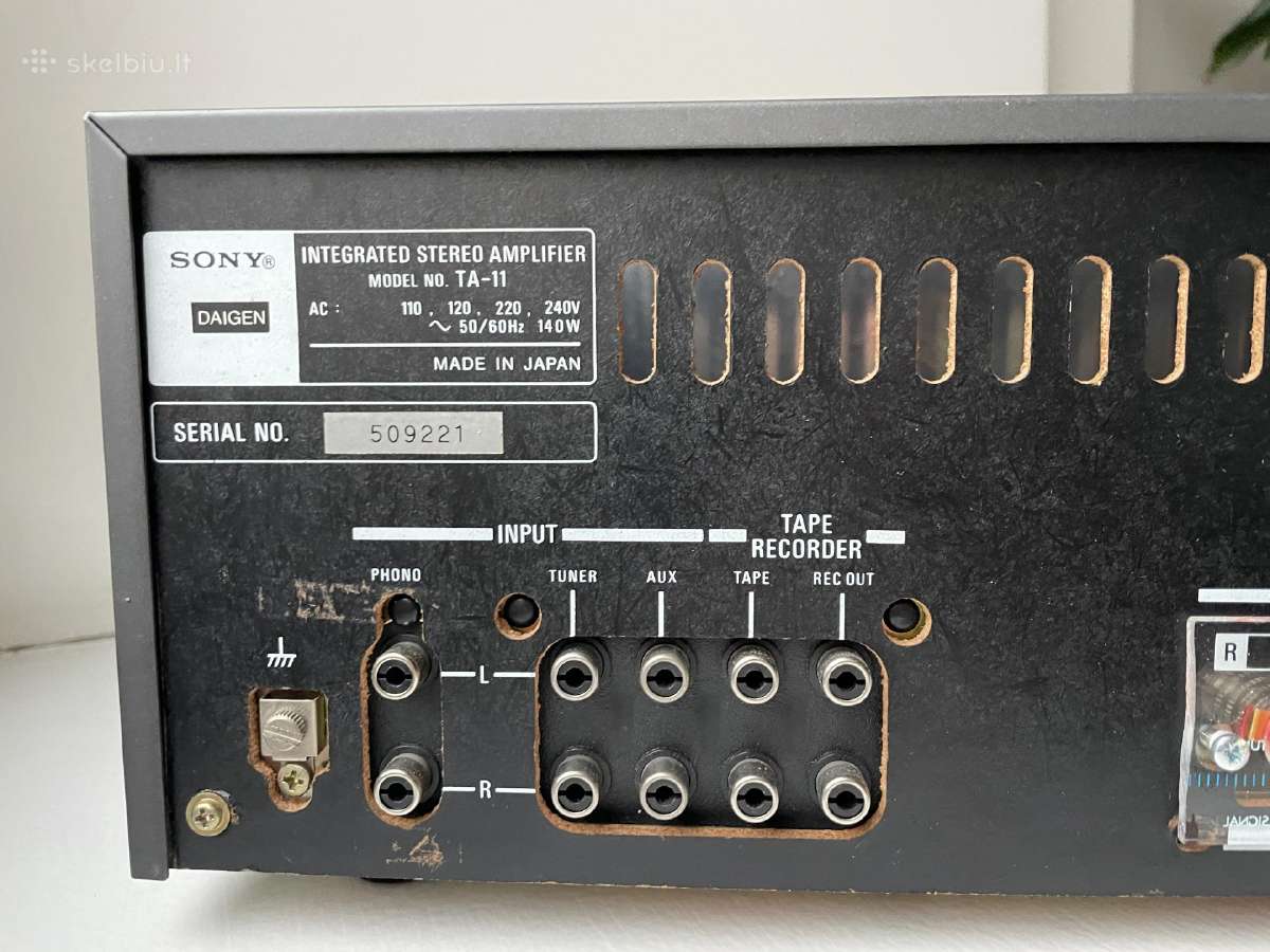 Vintažinis Sony Ta-11 Hifi stiprintuvas - nuotraukos Nr. 8