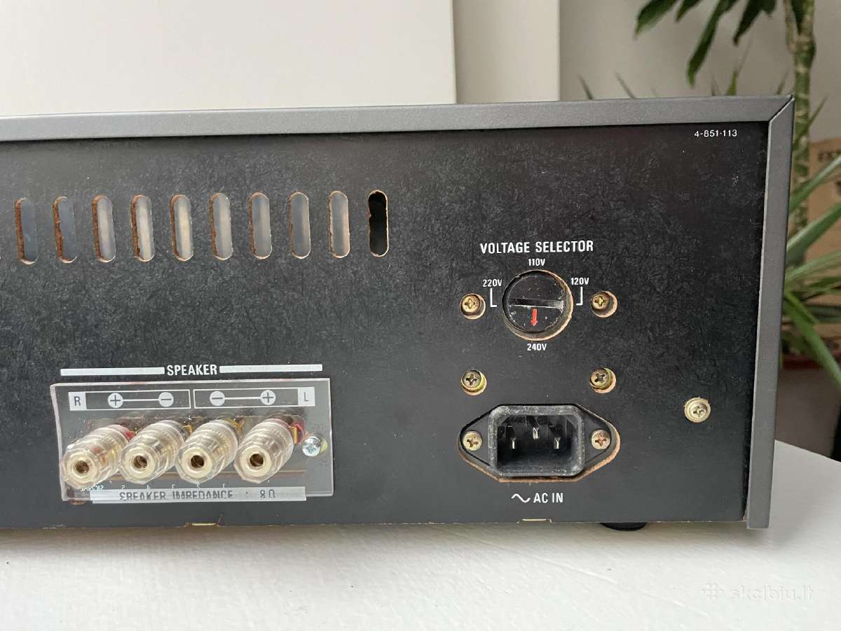 Vintažinis Sony Ta-11 Hifi stiprintuvas - nuotraukos Nr. 9