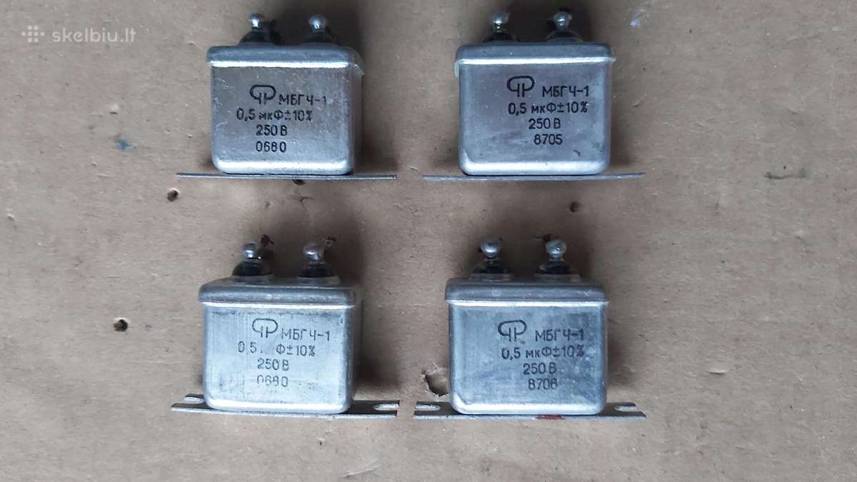 Kondensatoriai Mbgč, Mbgo, K73p-4 ir kt. - nuotraukos Nr. 6