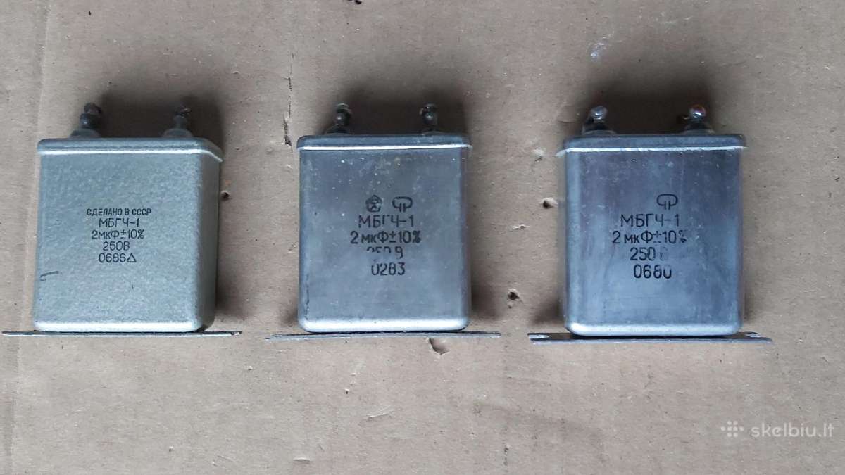 Kondensatoriai Mbgč, Mbgo, K73p-4 ir kt. - nuotraukos Nr. 7