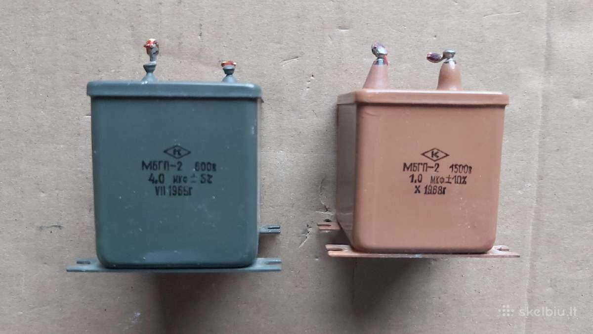 Kondensatoriai Mbgč, Mbgo, K73p-4 ir kt. - nuotraukos Nr. 8
