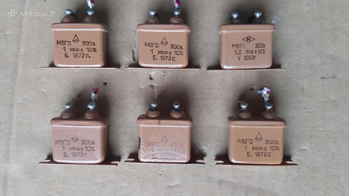 Kondensatoriai Mbgč, Mbgo, K73p-4 ir kt. - nuotraukos Nr. 12