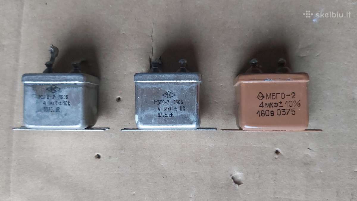 Kondensatoriai Mbgč, Mbgo, K73p-4 ir kt. - nuotraukos Nr. 13