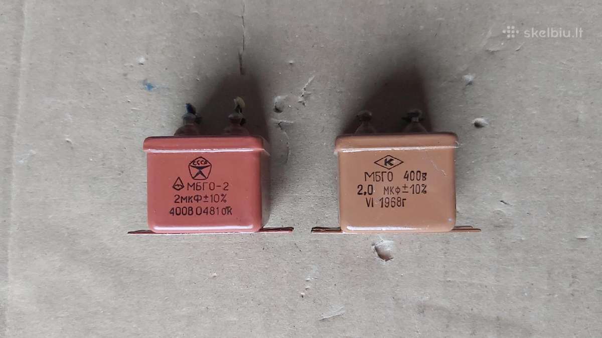 Kondensatoriai Mbgč, Mbgo, K73p-4 ir kt. - nuotraukos Nr. 15