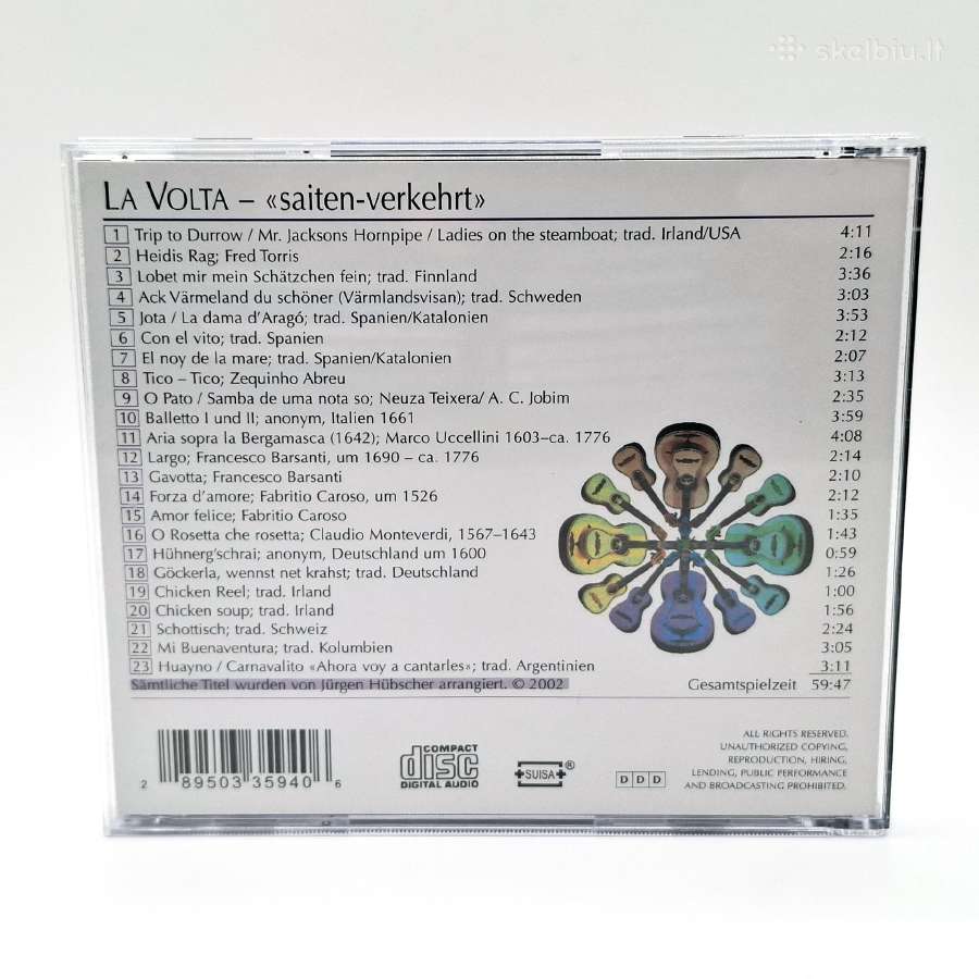 Jurgen Hubscher - La Volta (CD) - nuotraukos Nr. 2