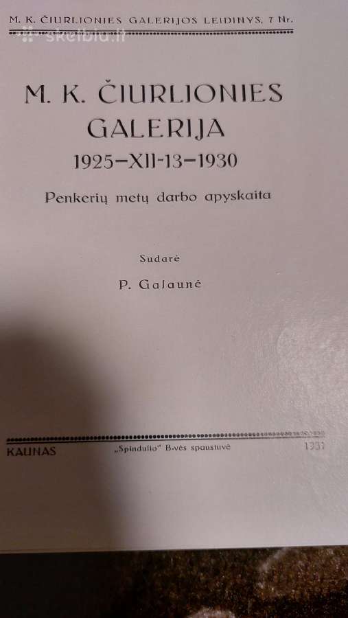 Ciurlionyte 1931m - nuotraukos Nr. 4