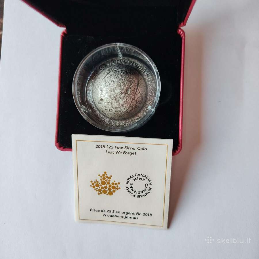 Kanada 25 doleriai 2018