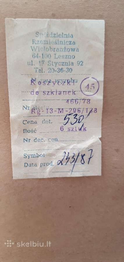 Stiklinių laikikliai - nuotraukos Nr. 3