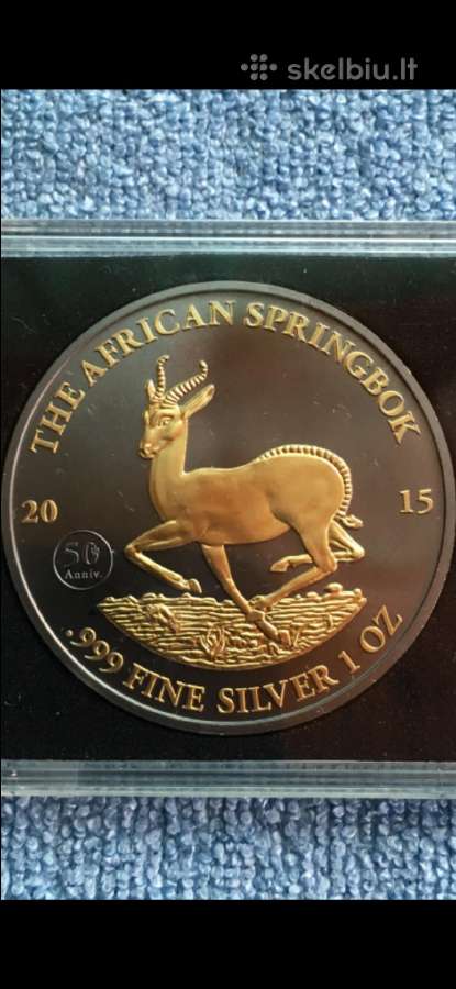 Moneta Gabon 2015m, 1000 franks, sidabras(.999)