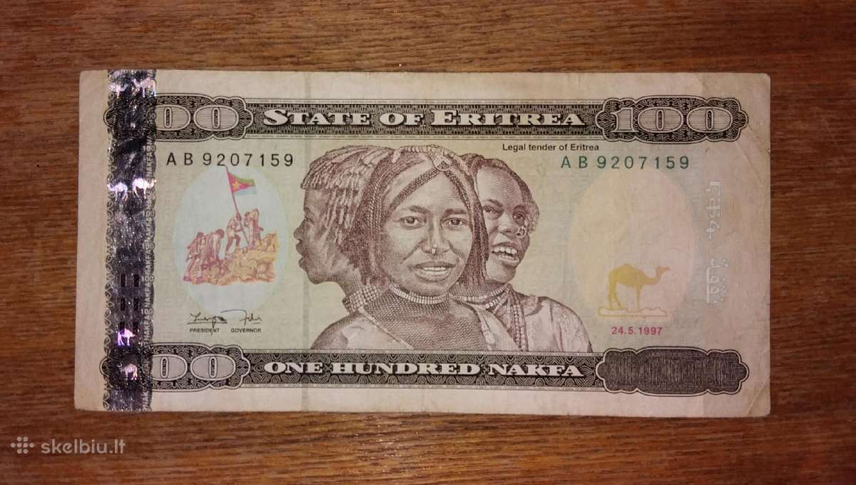 Eritrėjos 100 nakfa banknotas