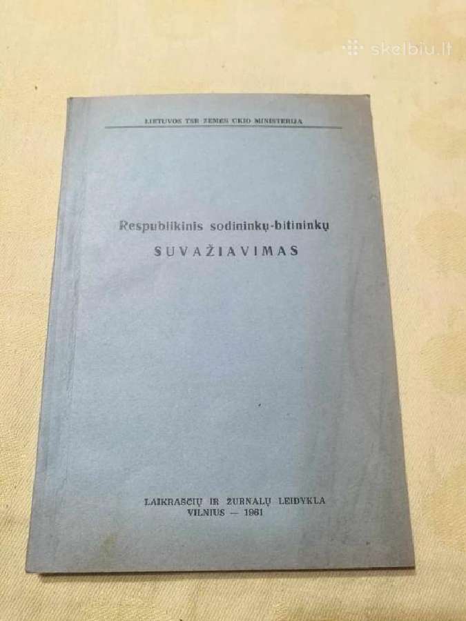 Respublikos sodininkų-bitininkų suvažiavimas knyga
