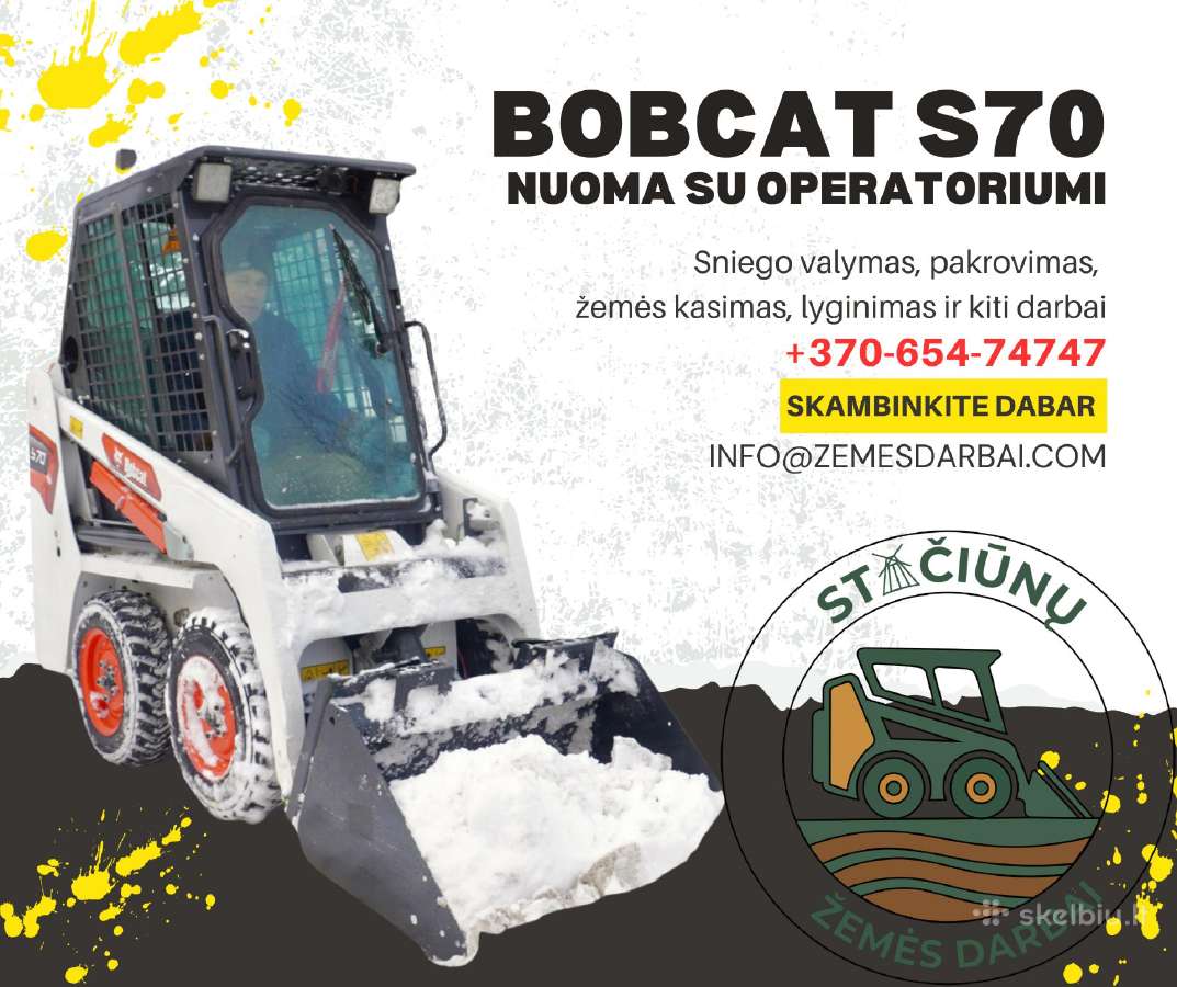 Bobcat S70 – kasimas, planiravimas ir griovimas - nuotraukos Nr. 2