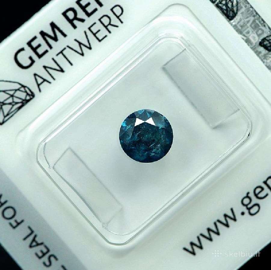 1 vnt. deimantas (apdorotas spalvotai) - 1,14 ct. - nuotraukos Nr. 4