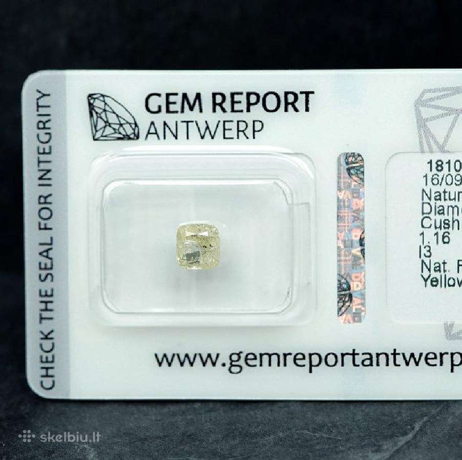 1 vnt. deimantas (natūralios spalvos) 1,16 ct. - nuotraukos Nr. 6