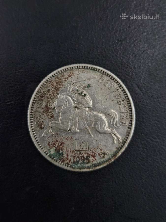 2 litai, 1925 m, sidabras - nuotraukos Nr. 2