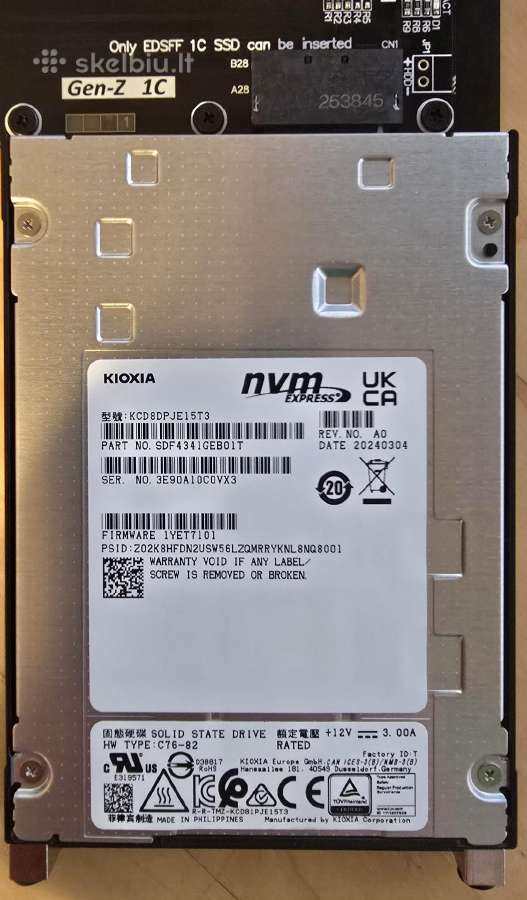 2.5" U.2 U.3 E3.s M.2 Nvme SSD Gen 3.0 4.0 5.0 - nuotraukos Nr. 33