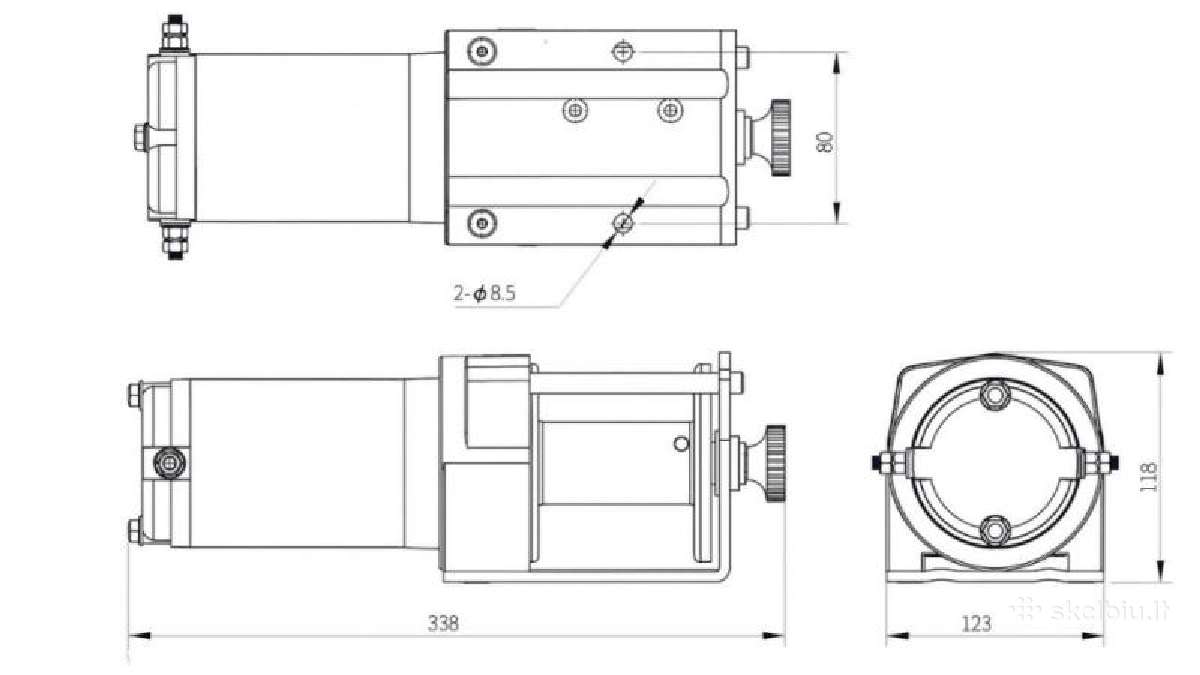 Trosinis gervė Rosi RS-2500 – 1130 kg (-40% akcia) - nuotraukos Nr. 2