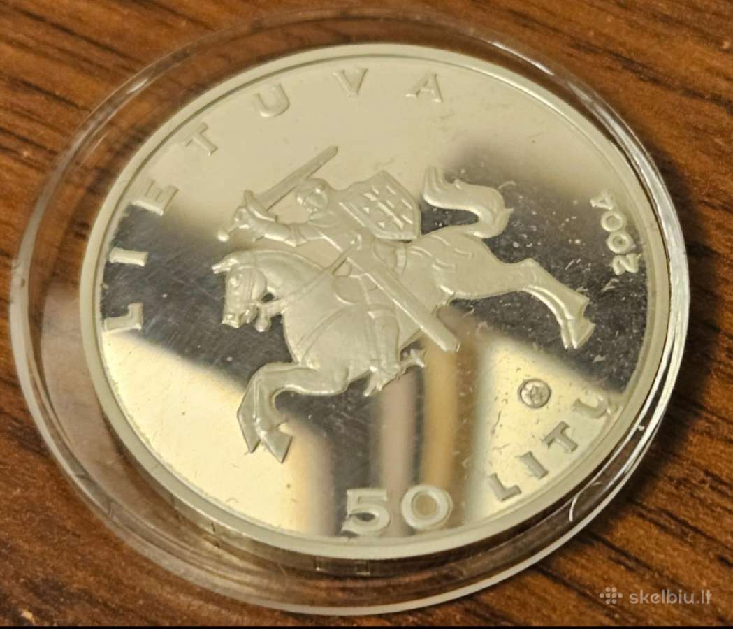 Sidabrinė moneta 2004 Kuršių Nerija 50 Lt - nuotraukos Nr. 6