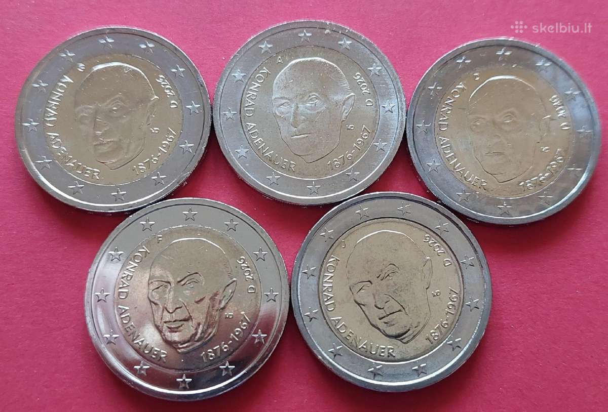 Vokietija2026m. 2 € “Kancleris Konradas Adenaueris