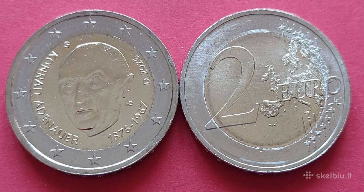 Vokietija 2026m.2 € Kancleris Konradas Adenaueris