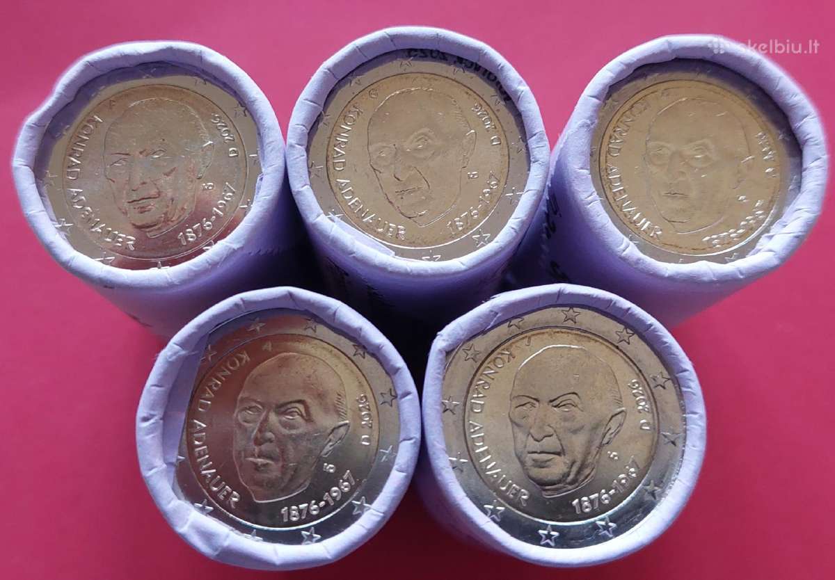  2 eurai Unc ritinėliais (po 25 vnt.monetų) - nuotraukos Nr. 8
