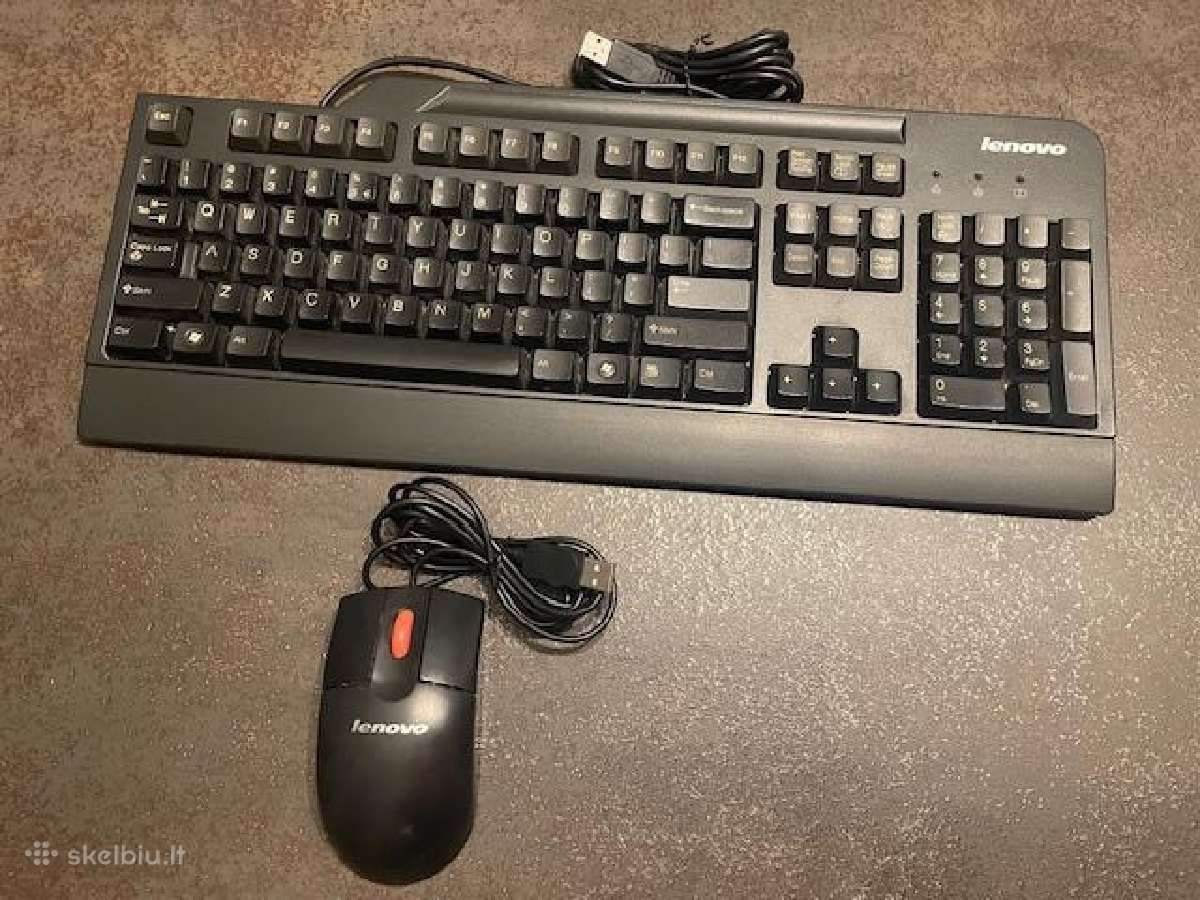 Lenovo klaviatūra ir pelė