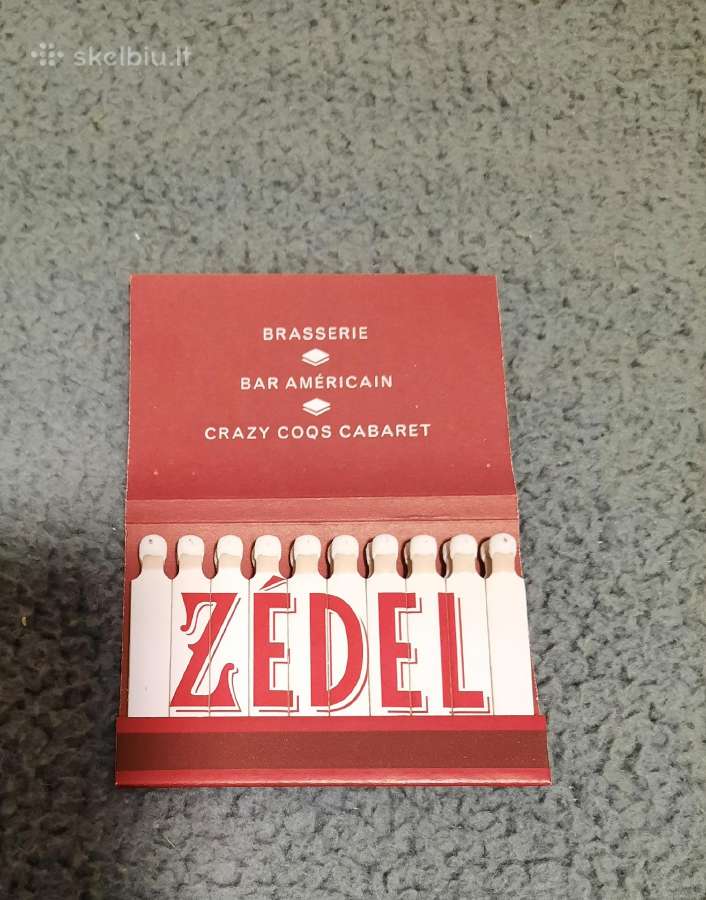 Rem. Degtukų dėžutė knygelė Zedel - nuotraukos Nr. 3
