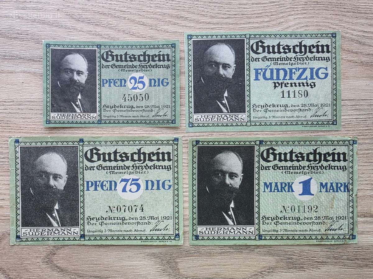 1921m. Šilutė/heydekrug pilnas komplektas