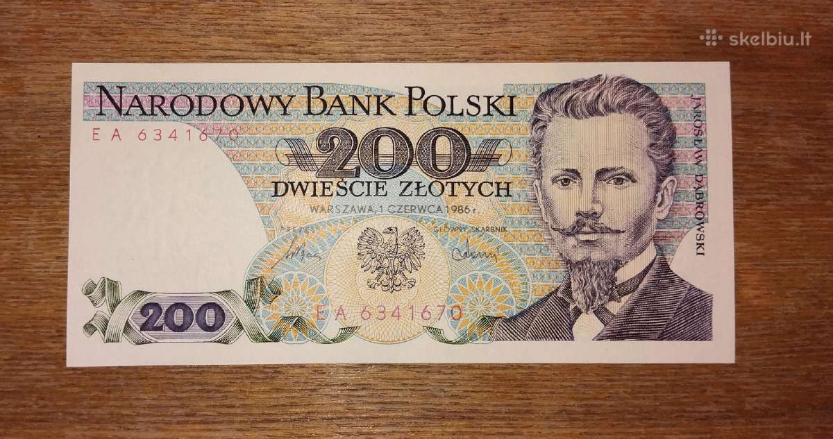 Lenkijos 200 zlotų banknotas