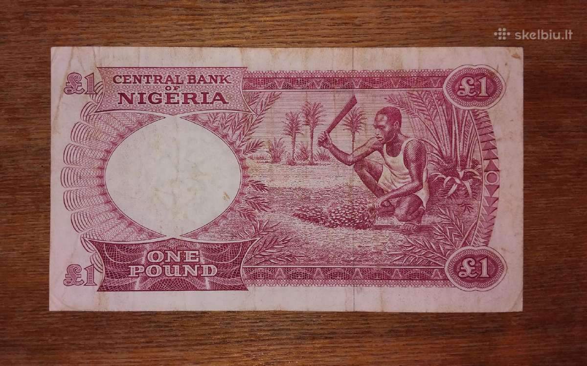 Nigerijos 1 £ banknotas - nuotraukos Nr. 2
