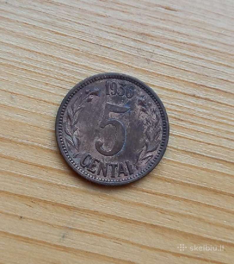 Lietuva 1936 5 centai