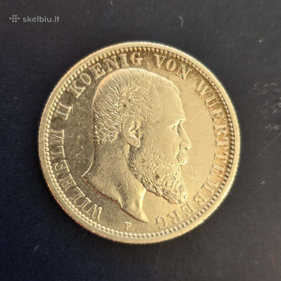 Vokietija 1907 2 Mark Ag900 11,1g Viurtenbergas