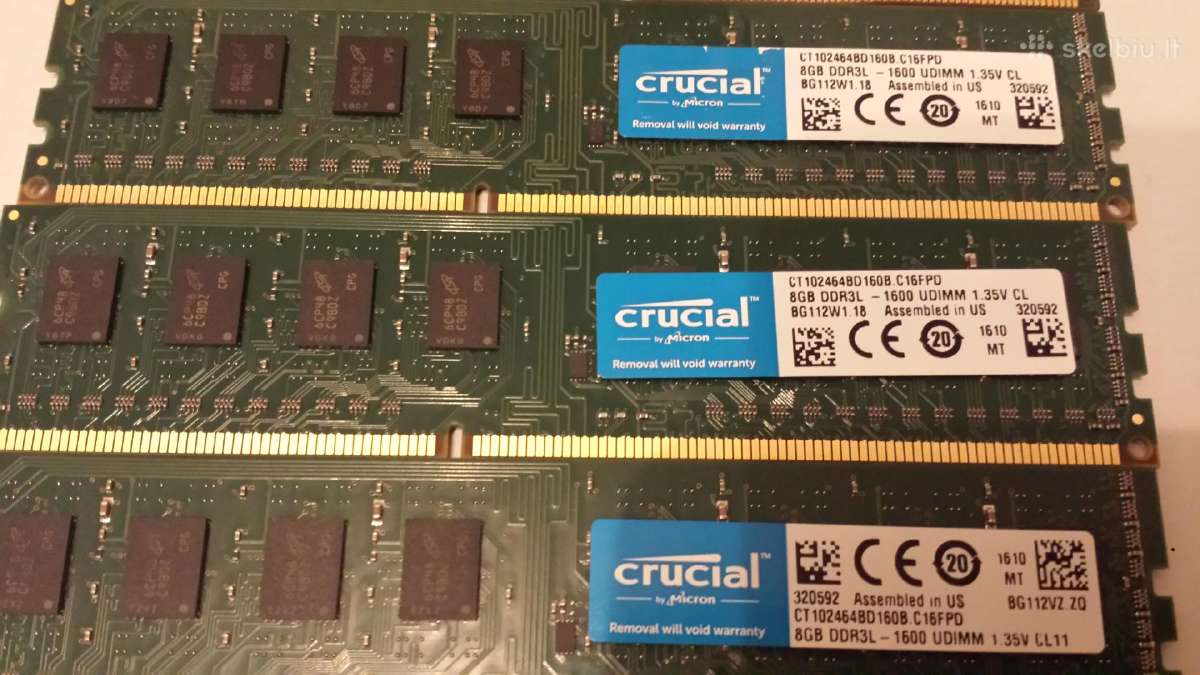 Keli 2, 4, 6, 7 kartos Intel cpu. RAM - nuotraukos Nr. 4