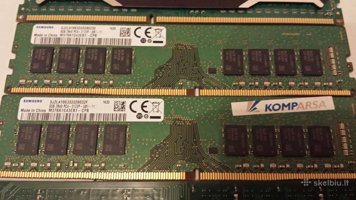Keli 2, 4, 6, 7 kartos Intel cpu. RAM - nuotraukos Nr. 5