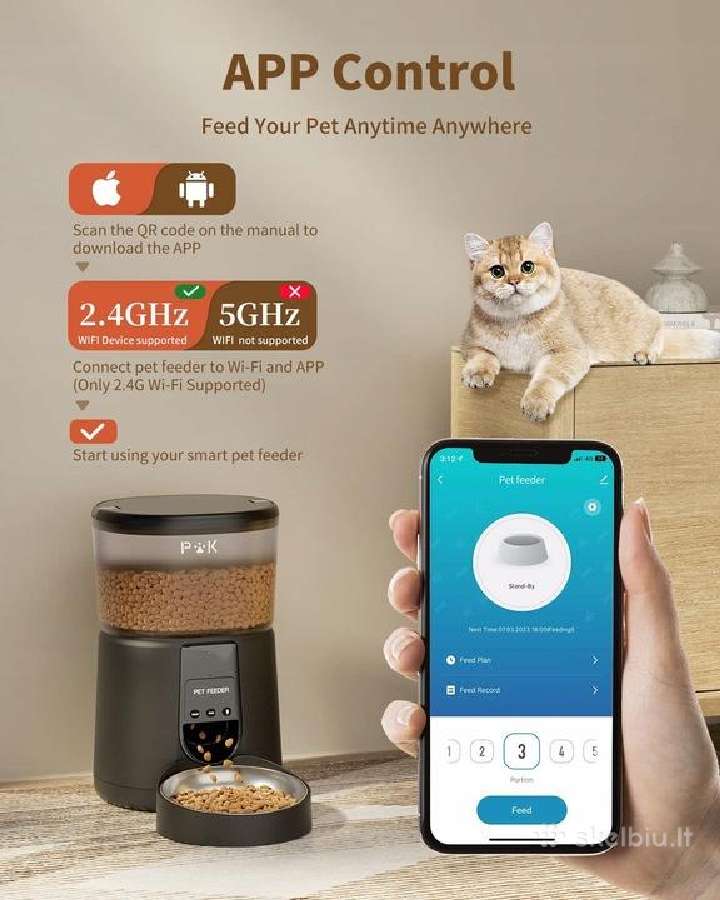 Automatinė gyvūnų šėrykla WiFi - nuotraukos Nr. 8