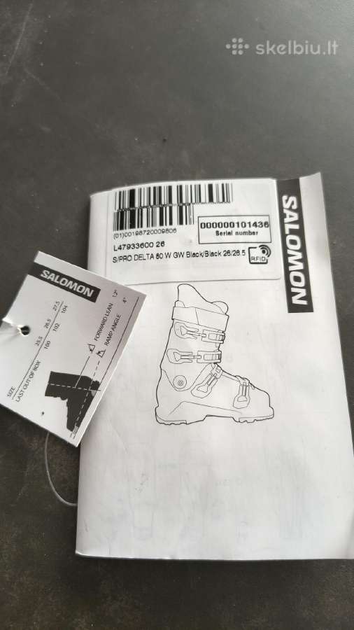 Mot. slidinėjimo batai (nauji) Solomon 26-26,5 - nuotraukos Nr. 4